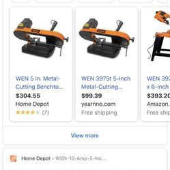Wen 5 Inch Variable Speed Bandsaw