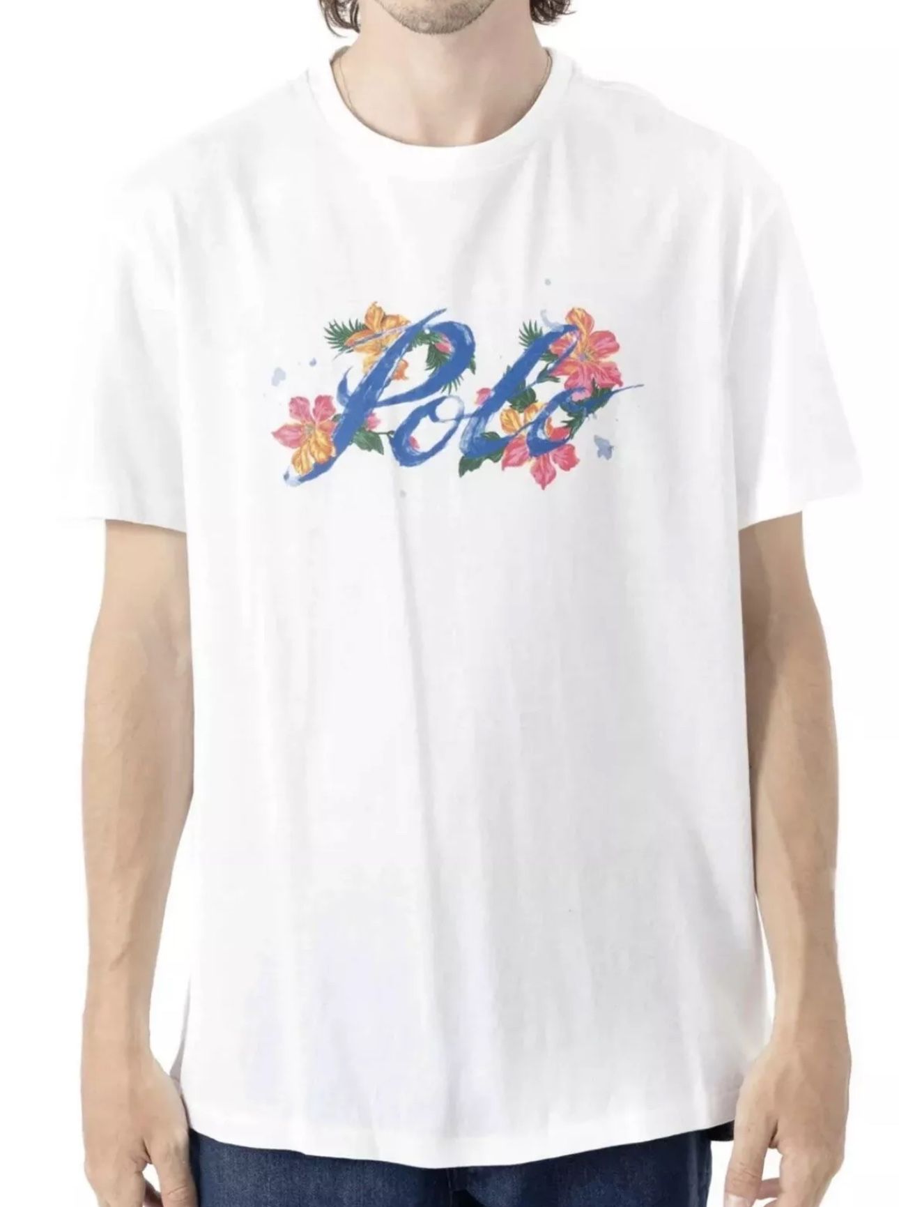 NEW POLO RALPH LAUREN MEN'S GRAPHIC FLORAL PRINT T-SHIRT SIZE XXL