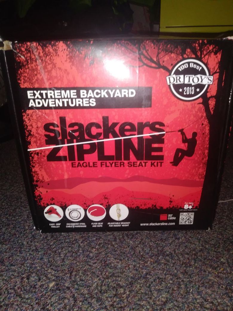 Slacker zipline.