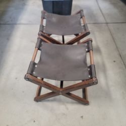 Vintage Leather Stools