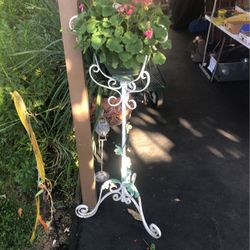 Vintage Wrought Iron Plant Stand