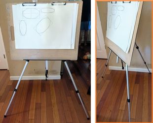 artist painting drawing board clipboard portable easel with stand