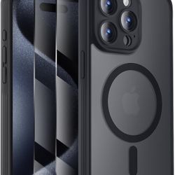 iPhone 15 Pro case, with Privacy Screen Protectors