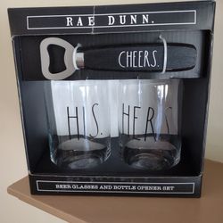 Rae Dunn Beer Glasses