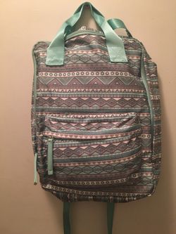 Printed Backpack/ travel tote