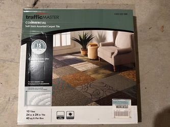 Carpet sticky tiles