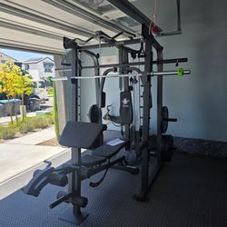 Smith Machine 2001 | Multi-Use Adj Bench | Gym Equipment | Fitness | Squat Rack | Excercise |🔴WEIGHTS AND BARBELL SOLD SEPARATELY 🔴 FREE DELIVERY 🚚