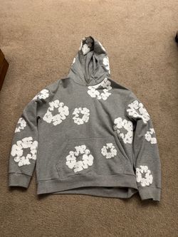 grey denim tears hoodie