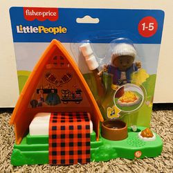 Fisher-Price Little People A Cozy Fire Sounds  Cabin Playset
