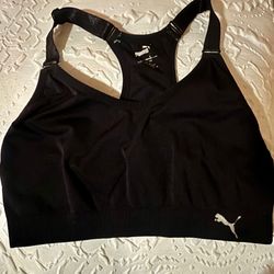 Large Black Puma Racerback Athletic Top