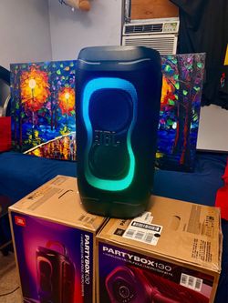 JBL PartyBox 130 Portable Bluetooth Speaker + Wireless Microphone | 200W JBL Sound | AI Sound Boost