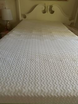 White Chevron Quilted Mattress
