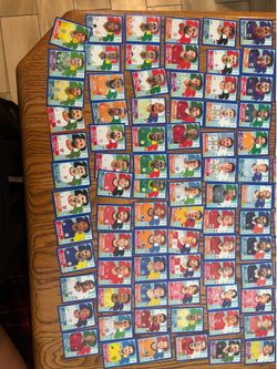 Blue Panini stickers