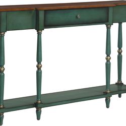 Convenience Concepts Wyoming Two Tone Antique Console Table
