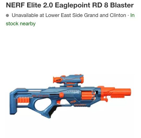 NERF Elite 2.0 Eaglepoint RD 8 Blaster with 16 Official Elite