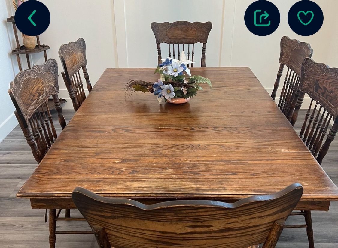 Antique Oak Table 