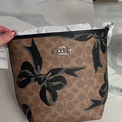 Coach bow bucket bag