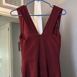 Maroon Evening Gown
