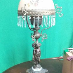 Antique Cherub  Lamp