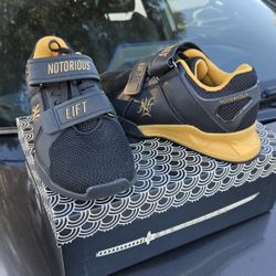 RONIN Lifters Weightlifting Shoe - Black & Gold Size W5.5