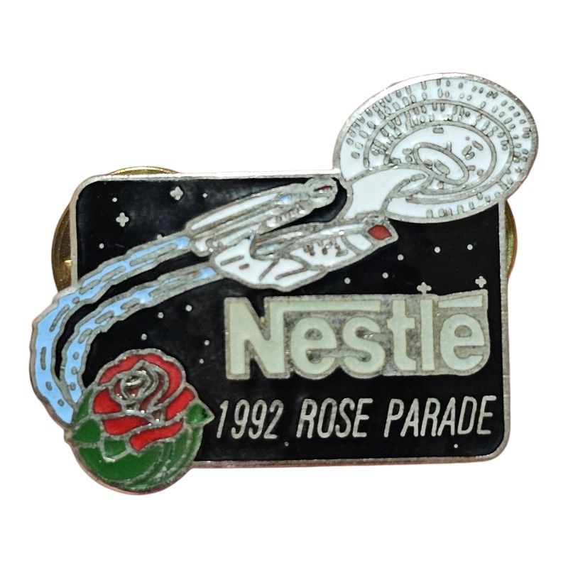 1992 Nestle's Star Trek Next Generation Tournament of Roses Parade Pin 1701D