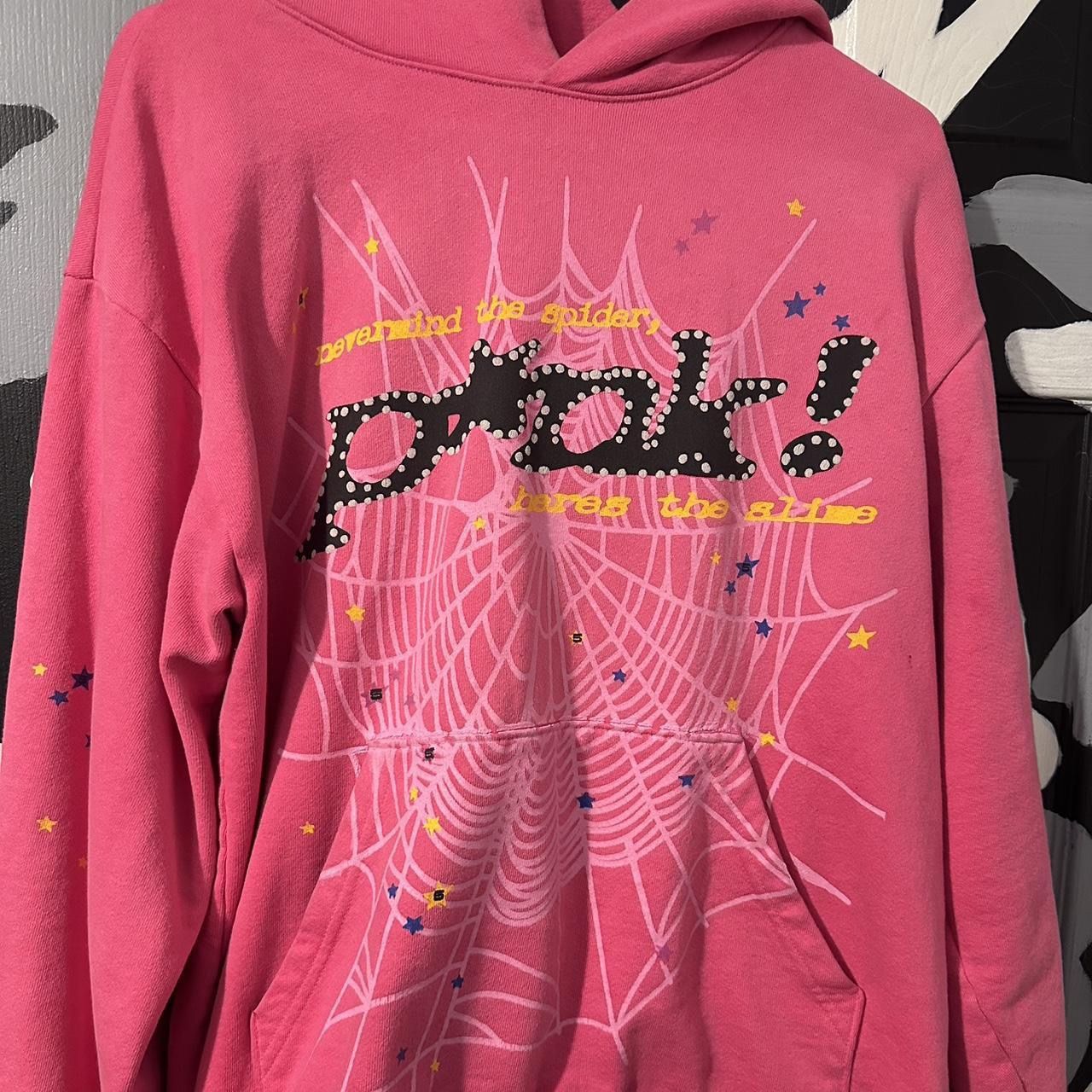 pink spider hoodie 