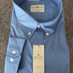 Men’s Long Sleeve Dress Shirt, Oak Hill, 19 35/36