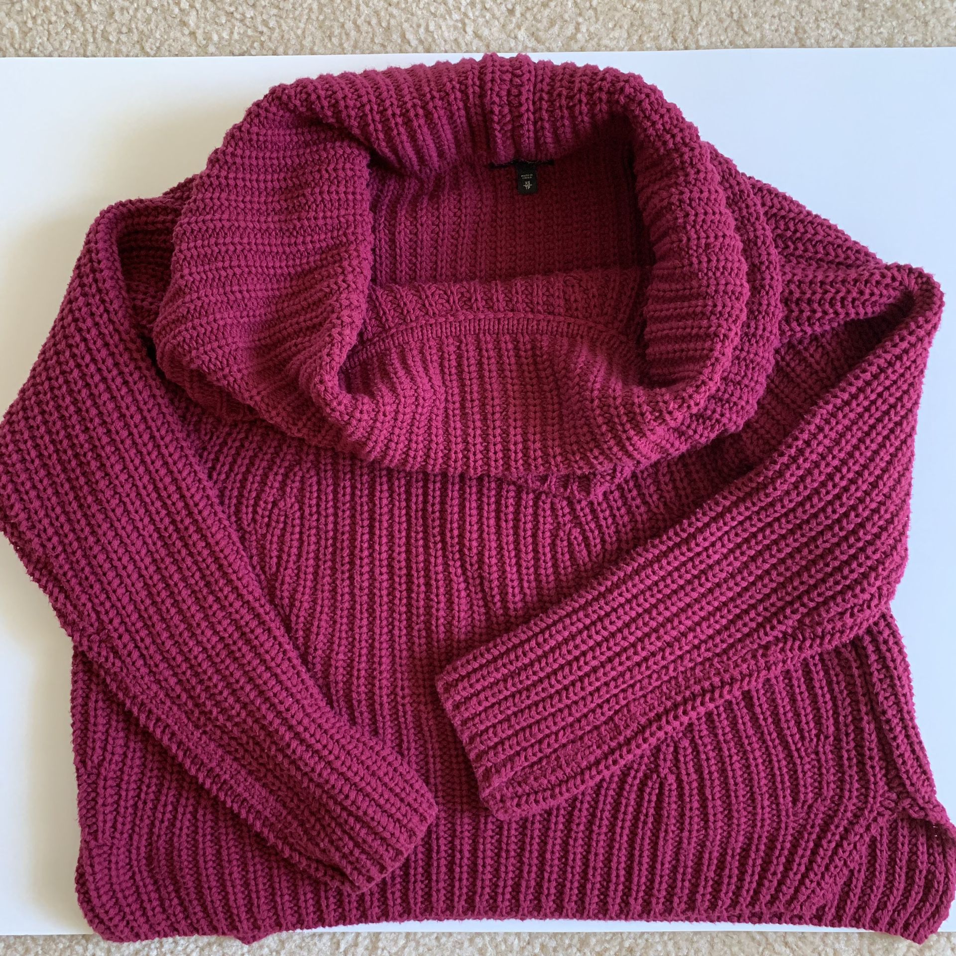 Express XS Cherry Red turtle Neck sweater