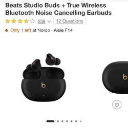 DRE BEATS BUDS BLACK 