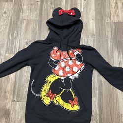 Minnie Mouse Hoodie with Ears Size M Disney