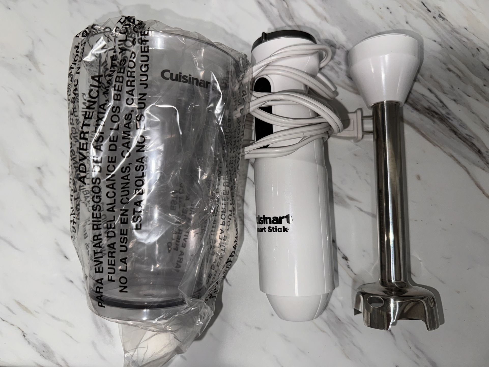 Cuisinart CSB-175 Smart Stick 2-Speed Immersion Hand Blender, White
