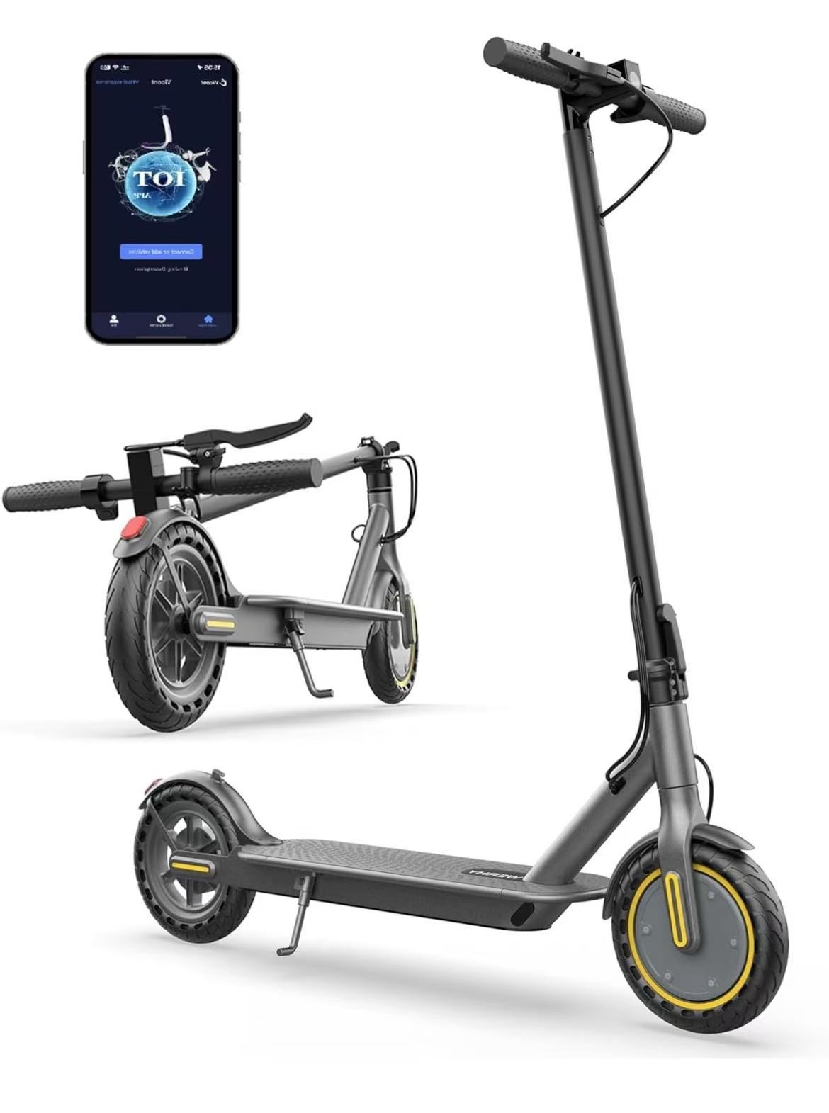Electric Scooter, 21 Miles Long Range, 8.5" Tire, Powerful 350W Motor, Top Speed 19 MPH, Folding Escooter for Adults