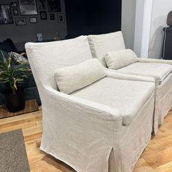Restoration Hardware rolling Chairs 