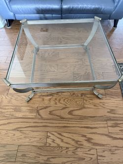 Coffee Table - Metal And glass
