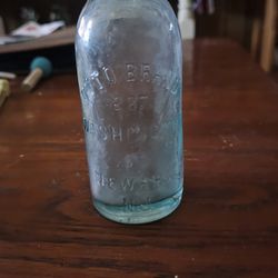 Hutch Glass Otto Brandt Is Newark NJ bottle 