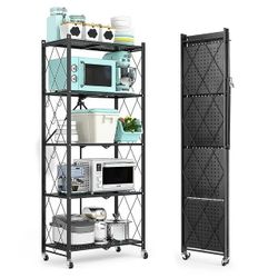 COOKCOK 5-Tier Storage Shelving Unit,Heavy Duty Metal Shelf