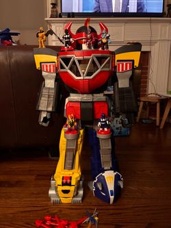 Power Rangers Megazoid and Various large Playset with Figures
