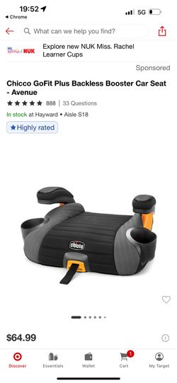 Chicco Gofit Backless Booster Car Seat Avenue