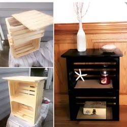 Custom Crate Styled Night Stand