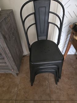 Metal chairs