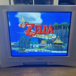 Sony Trinitron WEGA KV-24FS120 24” CRT TV – Component/S-Video – w/ Remote – Retro Gaming