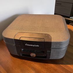 Sentry®Safe Fire/Waterproof Chest, 0.28 Cu Ft, Gray