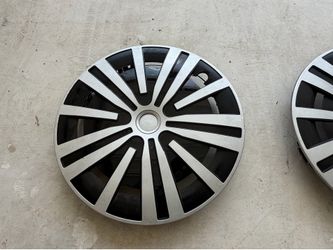 Silver and Black Wheel Covers Hubcaps