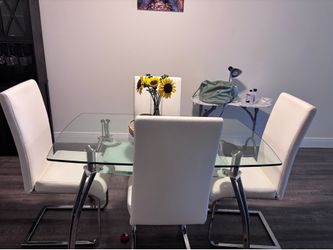 Dining table with chairs