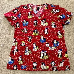 Women’s Christmas Scrub Set Medium 
