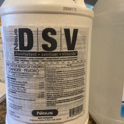 NEW DSV Sanitizer, Disinfectant, & Virucide 1 Gal (128 Fl Oz) 
