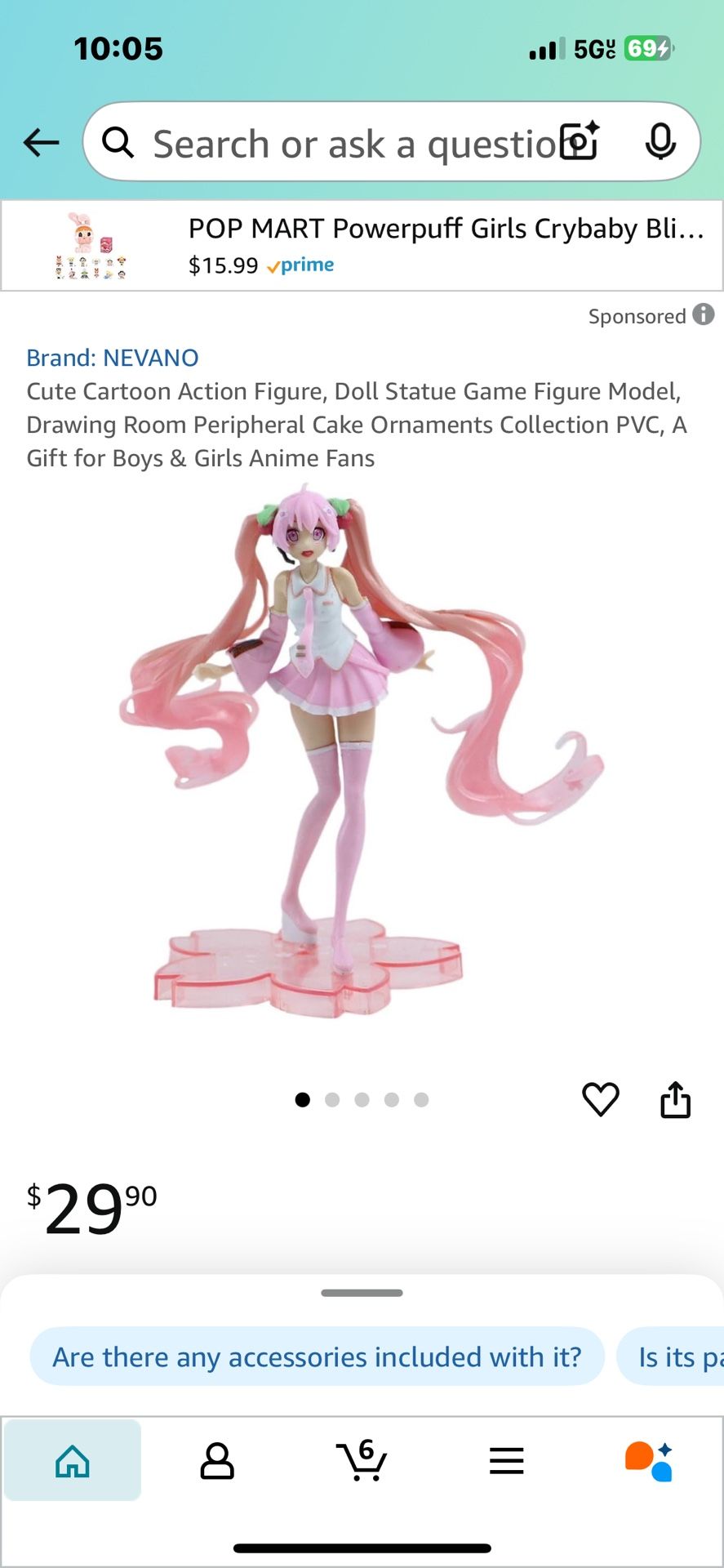 Cute Cartoon Action Figure, Doll Statue Game Figure Model, Drawing Room Peripheral Cake Ornaments Collection PVC, A Gift for Boys & Girls Anime Fans