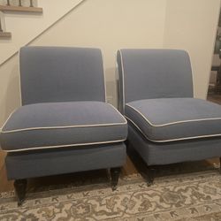 Upholstered Slipper Chairs 