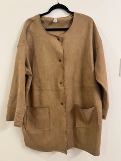Marla Wynne L/XL Faux Suede Jacket