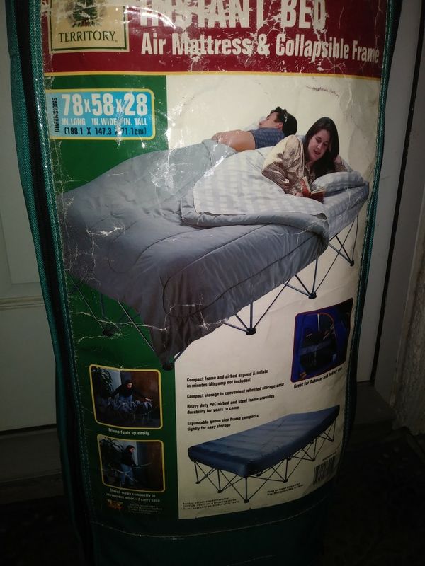 Northwest Territory Queen Size Instant Bed Air Mattress With Northwest Territory Queen Size Instant Bed Air Mattress With Collapsible Frame General In Wildomar Ca Offerup